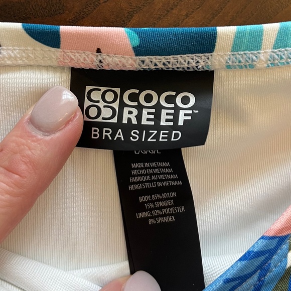 🌺 COCO REEF Engage Side Tie Bikini Bottom – Paradise Floral | Size Large - Picture 5 of 8